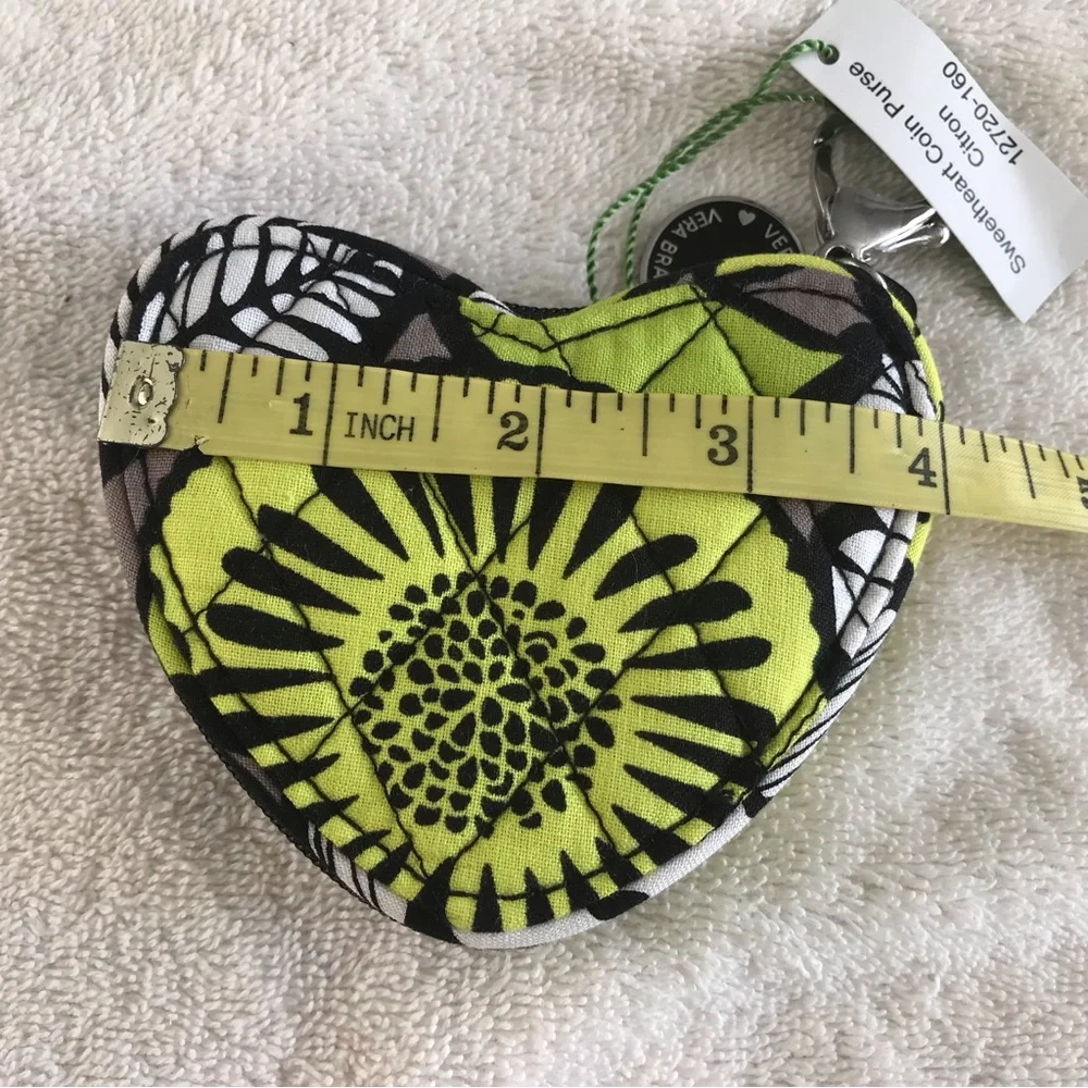 Vera Bradley Heart Shaped Coin Keychain  purse